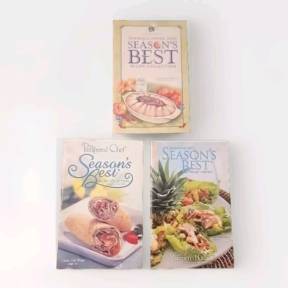 The Pampered Chef Other - The Pampered Chef Season's Best Recipe Books Spring/Summer‎ 2000, 2004, And 2007